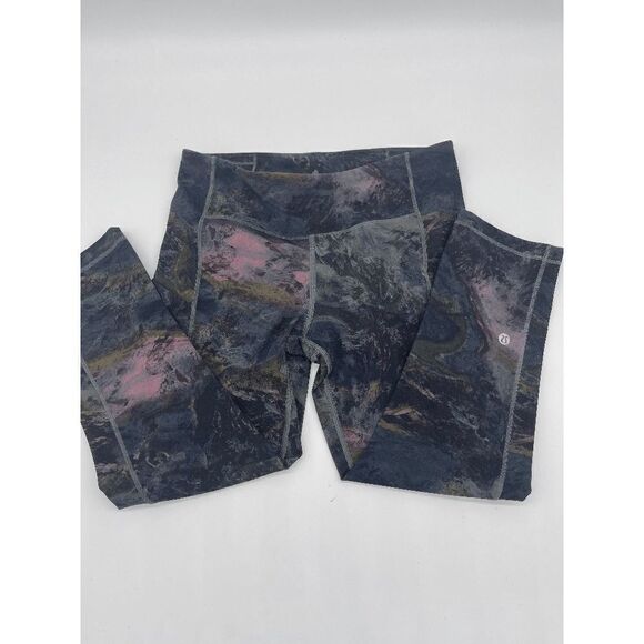 Lululemon Leggings New Like Capri Sz 4 Tie Die - Picture 2 of 9